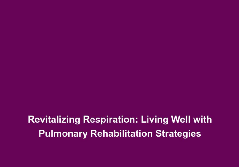 Breathing Renewal: Navigating Comprehensive Pulmonary Rehabilitation Exercises