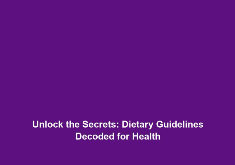 Nutrition Excellence: Your Roadmap to Dietary Guidelines Mastery