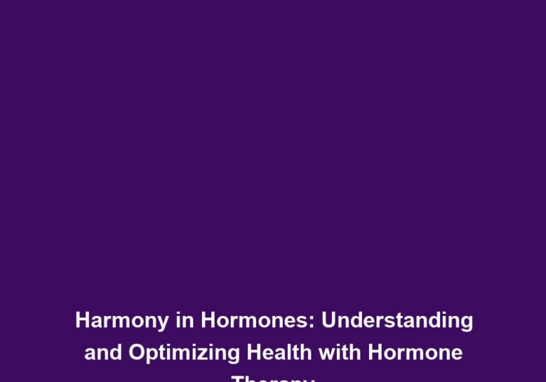 Therapeutic Hormones: Exploring Hormone Therapy for Holistic Wellness